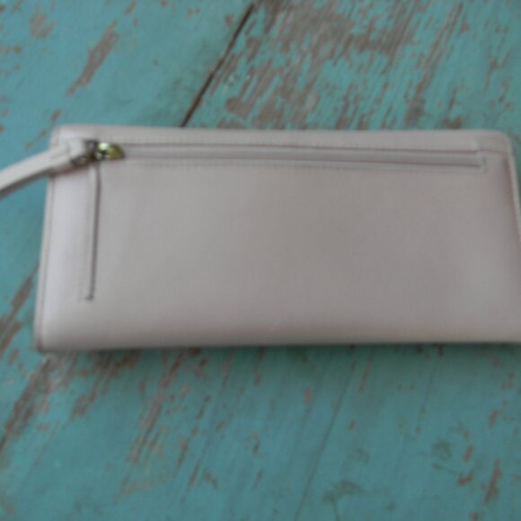 RADLEY London Smooth PINK Leather Shadow Stripe CLUTCH Wallet Scottie LARGE - Picture 6 of 9